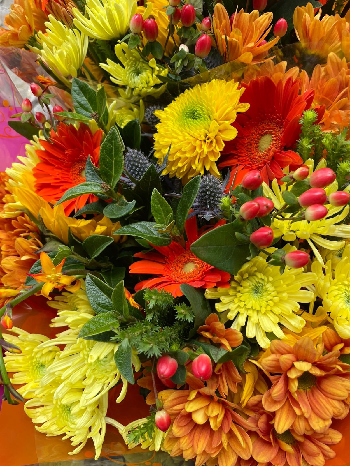 bouquets of mix flowers